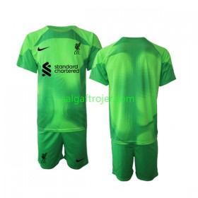 Liverpool Fodboldtrøjer Målmand Børn 3. sæt 2022/23 Kort ærmer